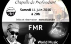 FMR (Electro-Pop et World Music) en concert le 11 juin 2016 à  20h à l'Espace Culturel Chapelle de Profondsart.