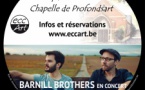Barnill Brothers: Concert indie-folk à la chapelle de Profondsart