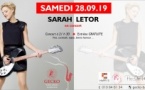 Sarah Letor en concert au Gecko à Wavre le 28 septembre