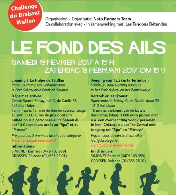 Samedi 18/02 : Jogging du Fond des Ails, la Hulpe