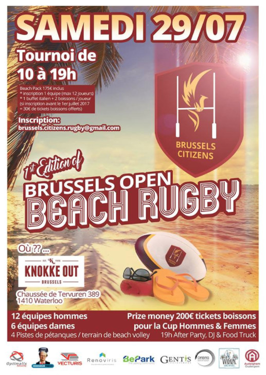 Brussels Open Beach Rugby 1st Edition !