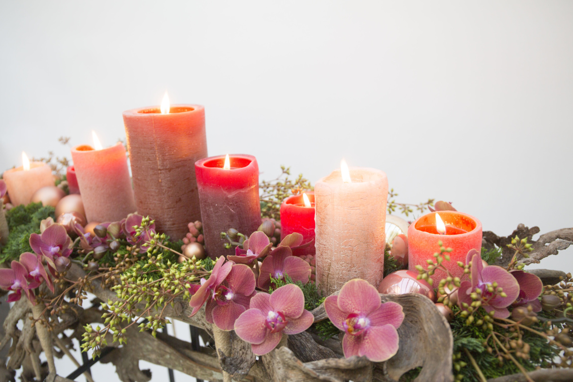 Démonstrations d'art floral sur le thème des fêtes de fin d'année Démonstrations d'art floral sur le thème des fêtes de fin d'année