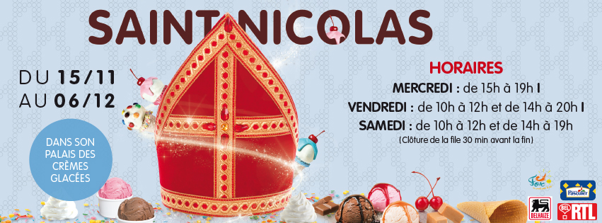 Venez rencontrer Saint Nicolas au Shopping Nivelles !