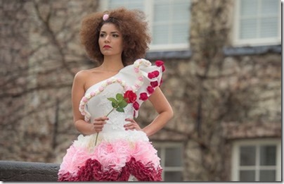 Incroyable : Une robe de pétales pour miss Brabant Wallon 2018 !