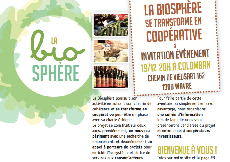 la biosphère se transforme en coopérative la biosphère se transforme en coopérative