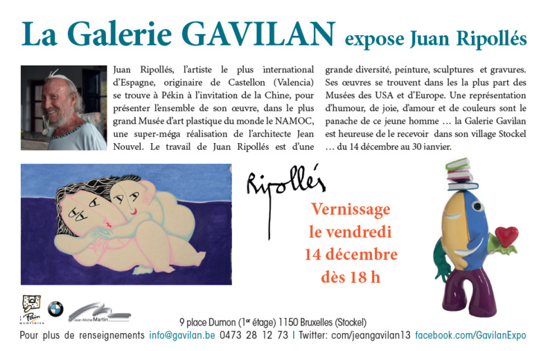 La Galerie GAVILAN expose Juan Ripollés La Galerie GAVILAN expose Juan Ripollés