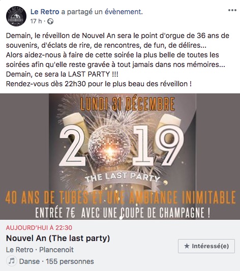 La discothèque le Rétro c'est fini ! La discothèque le Rétro c'est fini !