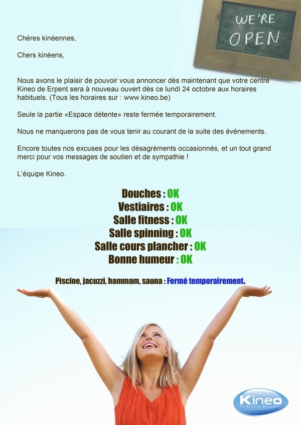 Ré-Ouverture du Kineo Erpent !