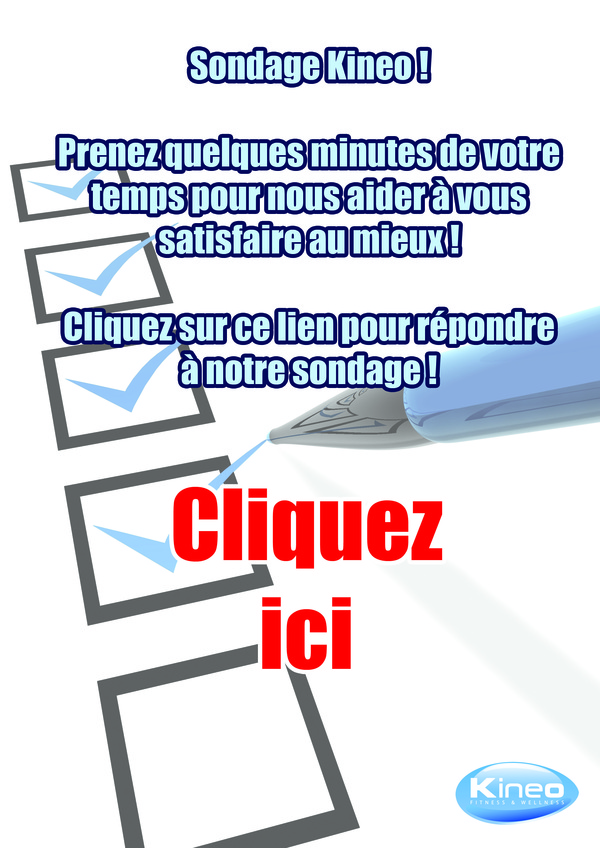 Sondage Kineo ! Sondage Kineo !
