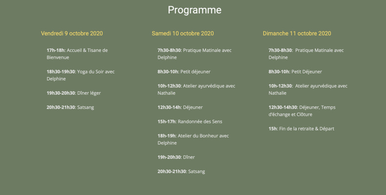 Ajoutez de la joie à votre vie grâce à l'Ayurveda et au Yoga Ajoutez de la joie à votre vie grâce à l'Ayurveda et au Yoga