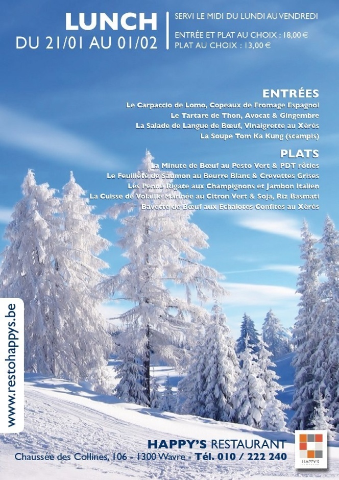 Lunch du Happy's ! Lunch du Happy's !