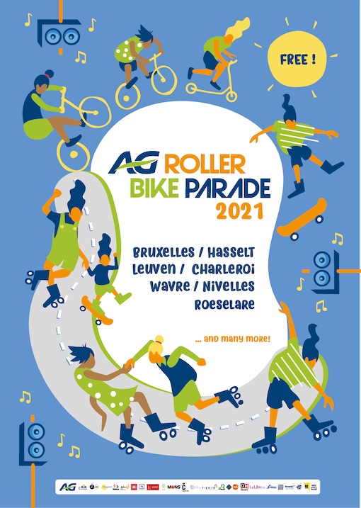 La AG Roller Bike Parade débarque à Nivelles pour vous faire découvrir ses lieux !