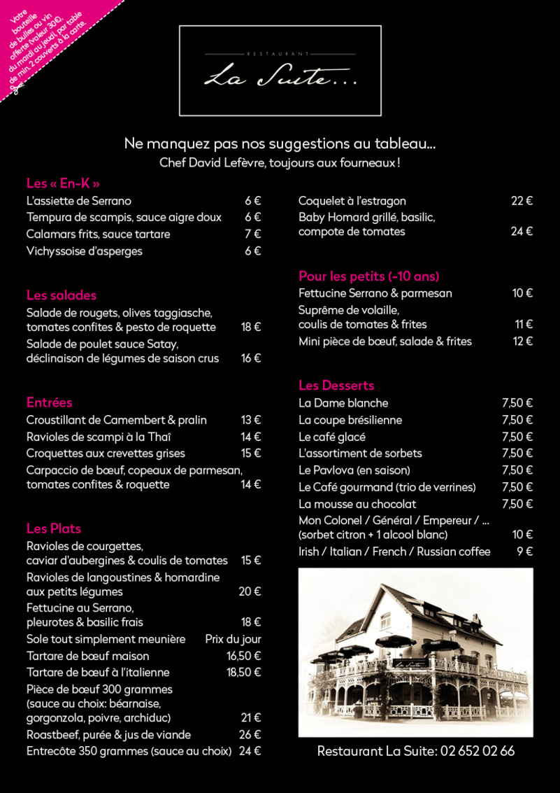 Restaurant La suite à Ohain Restaurant La suite à Ohain