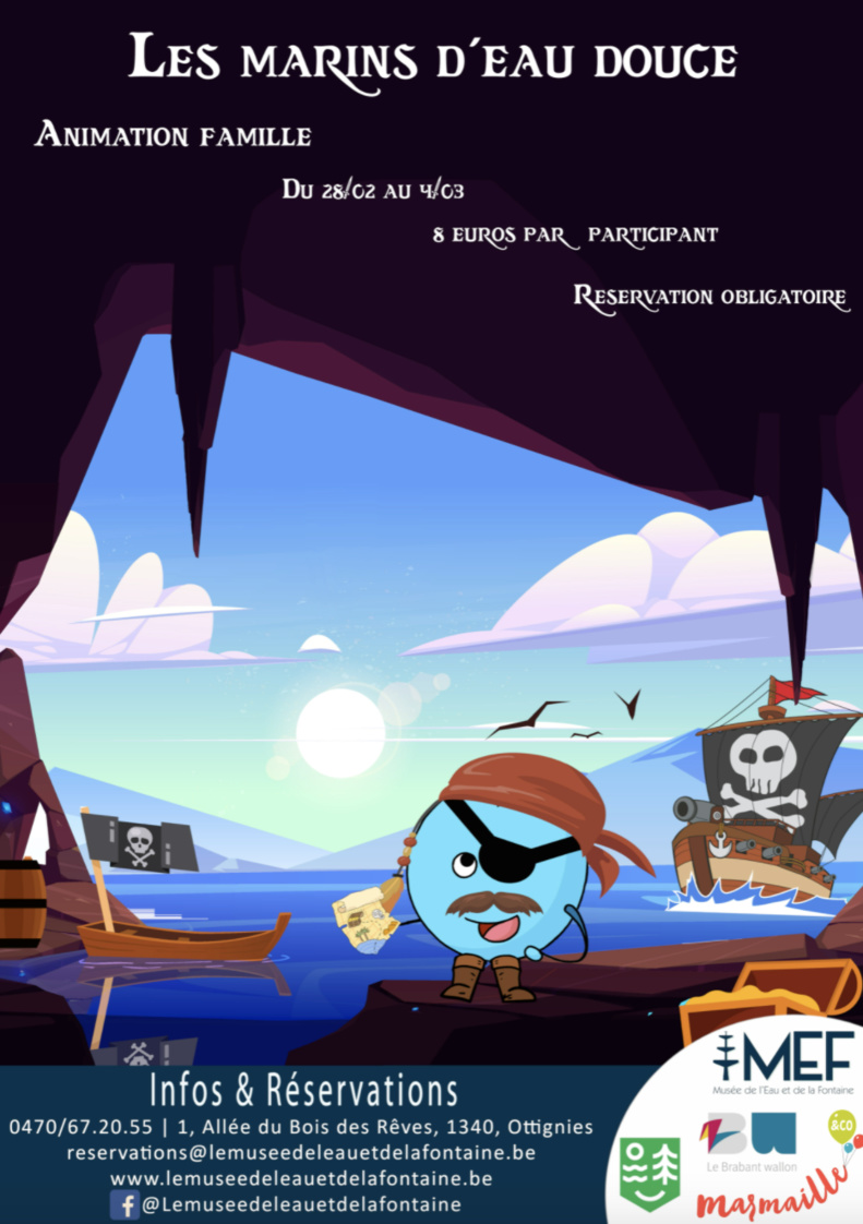 Animation famille : Les marins d'eau douce | du 28 février au 4 mars | Ottignies Animation famille : Les marins d'eau douce | du 28 février au 4 mars | Ottignies