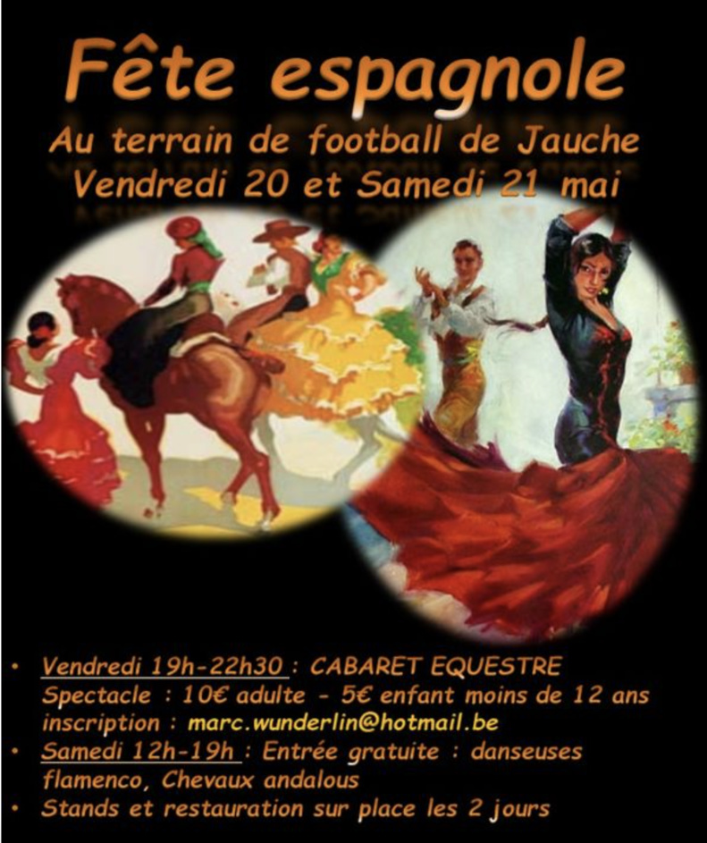 Fête espagnole | Du 20 au 21 mai 2022 | Orp- Jauche Fête espagnole | Du 20 au 21 mai 2022 | Orp- Jauche