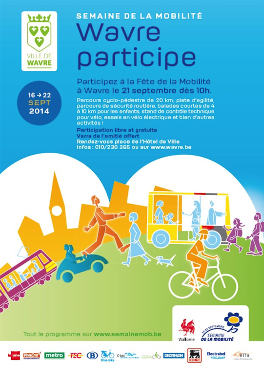 Wavre participe à la Fête de la Mobilité Wavre participe à la Fête de la Mobilité