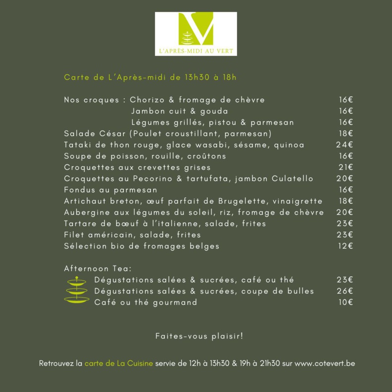 Le Restaurant du Côté Vert à Waterloo - Un havre de gastronomie et de détente Le Restaurant du Côté Vert à Waterloo - Un havre de gastronomie et de détente