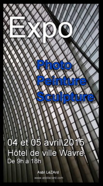 Vous êtes artistes ? Vous souhaitez exposer ? Participez à la Coursive des arts 2015 à Wavre ! Vous êtes artistes ? Vous souhaitez exposer ? Participez à la Coursive des arts 2015 à Wavre !