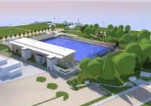 Première pierre au stade régional de hockey Première pierre au stade régional de hockey