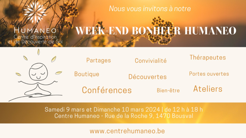 Une Invitation à l'Épanouissement Personnel : Week-end Bien-être au Centre Humaneo ! Une Invitation à l'Épanouissement Personnel : Week-end Bien-être au Centre Humaneo !