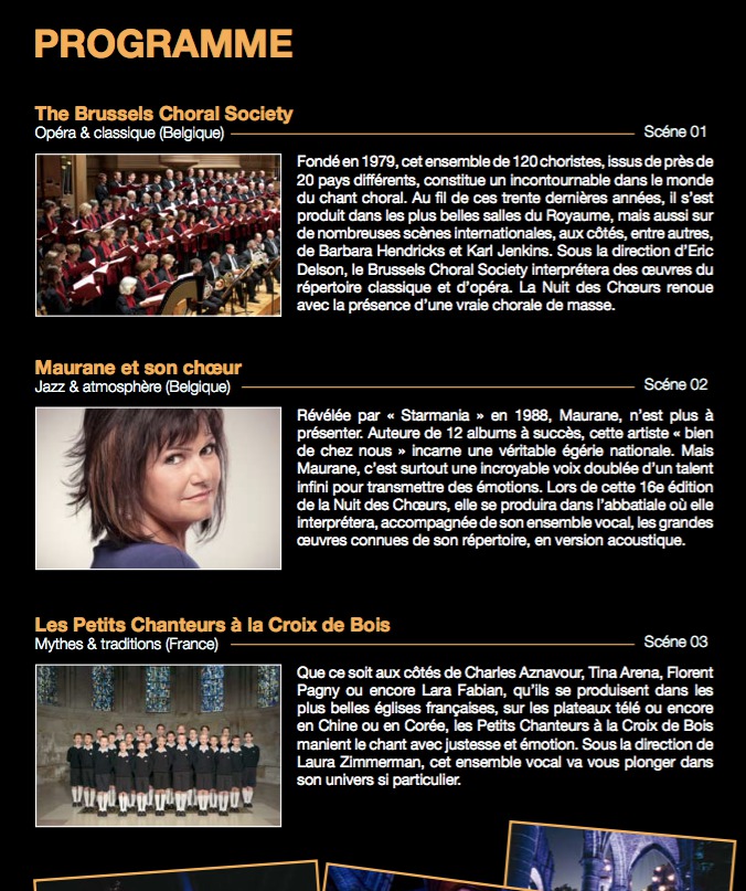 Villers La Ville : Nuit des Choeurs 2015 Villers La Ville : Nuit des Choeurs 2015