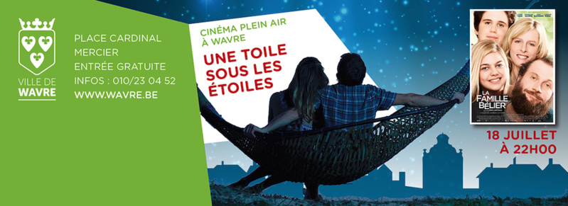 Wavre : Une toile sous les étoiles ! Wavre : Une toile sous les étoiles !