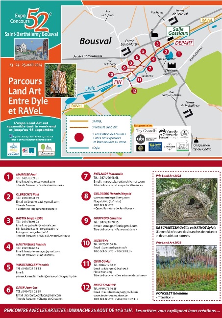 52e Exposition Saint-Barthélemy : l’Art sous toutes ses formes à Bousval 52e Exposition Saint-Barthélemy : l’Art sous toutes ses formes à Bousval