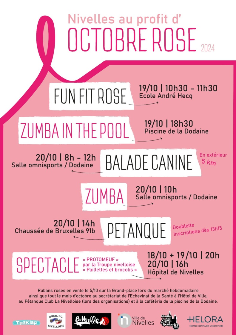 Mobilisation pour la prévention du cancer du sein à Nivelles Mobilisation pour la prévention du cancer du sein à Nivelles