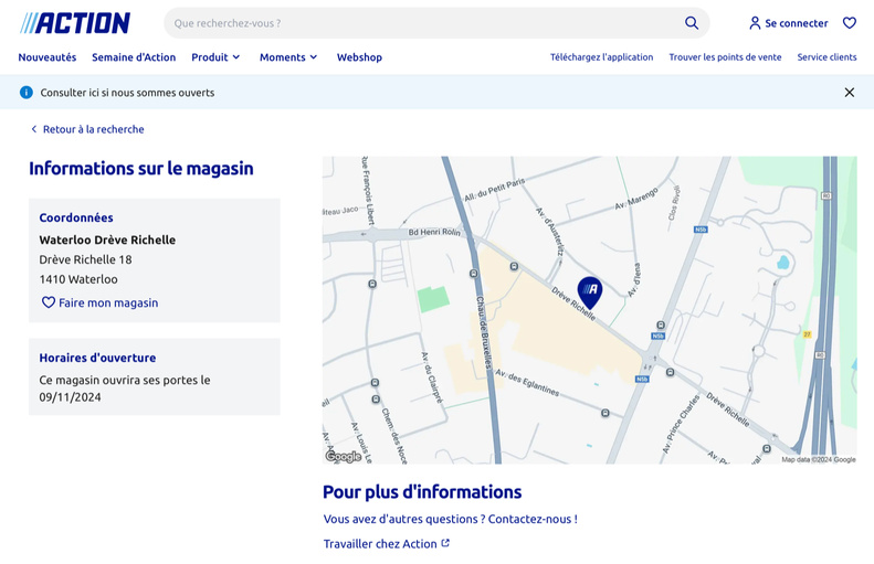 Action débarque à Waterloo : ouverture d'un nouveau magasin le 9 novembre Action débarque à Waterloo : ouverture d'un nouveau magasin le 9 novembre