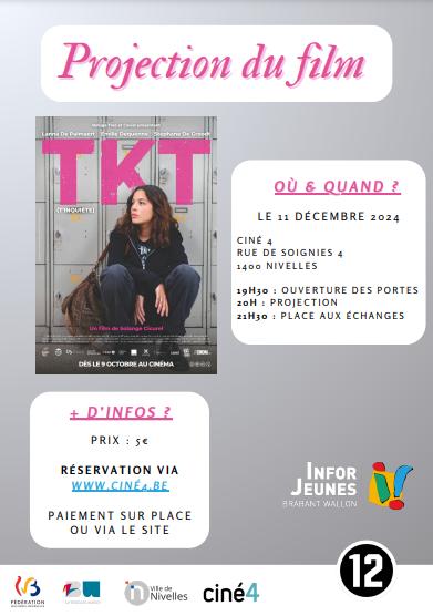 Projection du film TKT (T’inquiète) : un cri d’alerte sur le cyberharcèlement Projection du film TKT (T’inquiète) : un cri d’alerte sur le cyberharcèlement