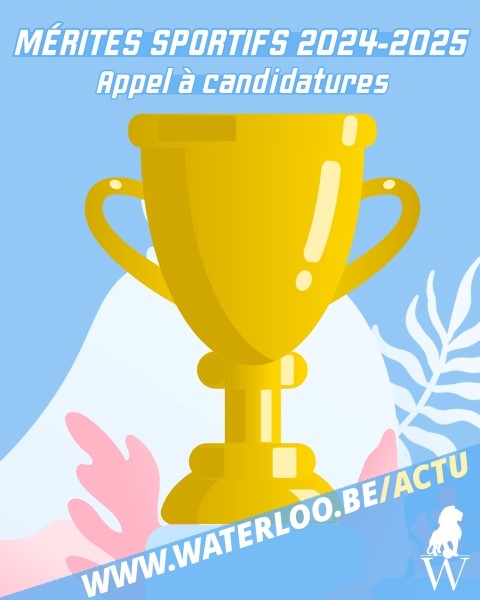 Mérites sportifs Waterloo, Candidature champions 2025, Récompenses sportives locales Mérites sportifs Waterloo, Candidature champions 2025, Récompenses sportives locales