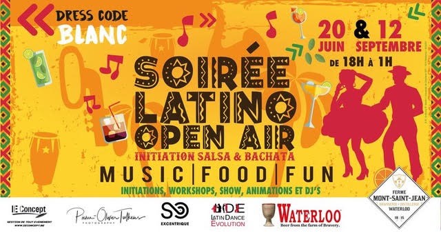 Soirée Latino Waterloo, Danse Salsa Bachata, Événement été plein air Soirée Latino Waterloo, Danse Salsa Bachata, Événement été plein air