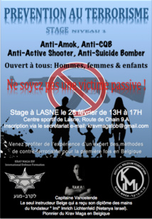 Stage de prévention au Terrorisme ! Ne soyez pas une victime passive ! Stage de prévention au Terrorisme ! Ne soyez pas une victime passive !