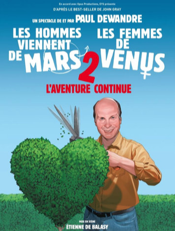 Nivelles : « Les hommes viennent de Mars et les femmes de Vénus 2 » - « L’aventure continue »