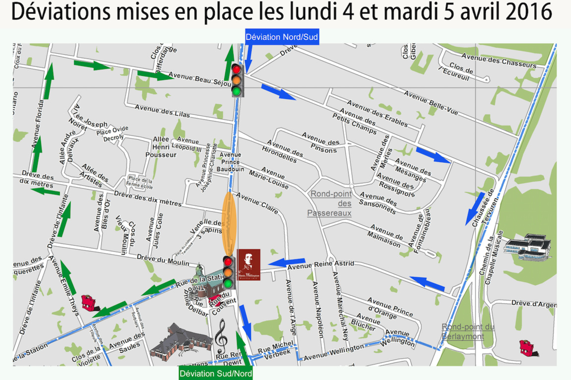Waterloo : L'embellissement du Centre se poursuit (+plan déviations) Waterloo : L'embellissement du Centre se poursuit (+plan déviations)