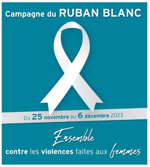 Violences faites aux femmes,  Campagne Ruban blanc 2025,  Sensibilisation jeunesse Brabant wallon