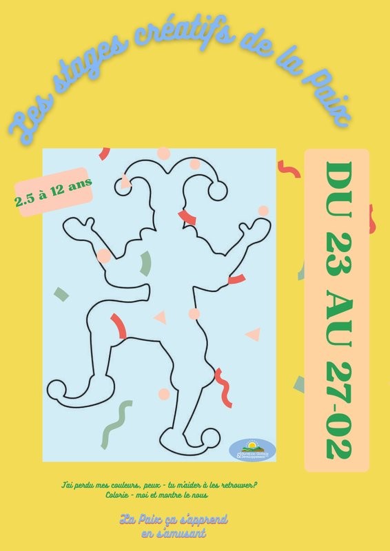 Créativité, enfants, stage ludique