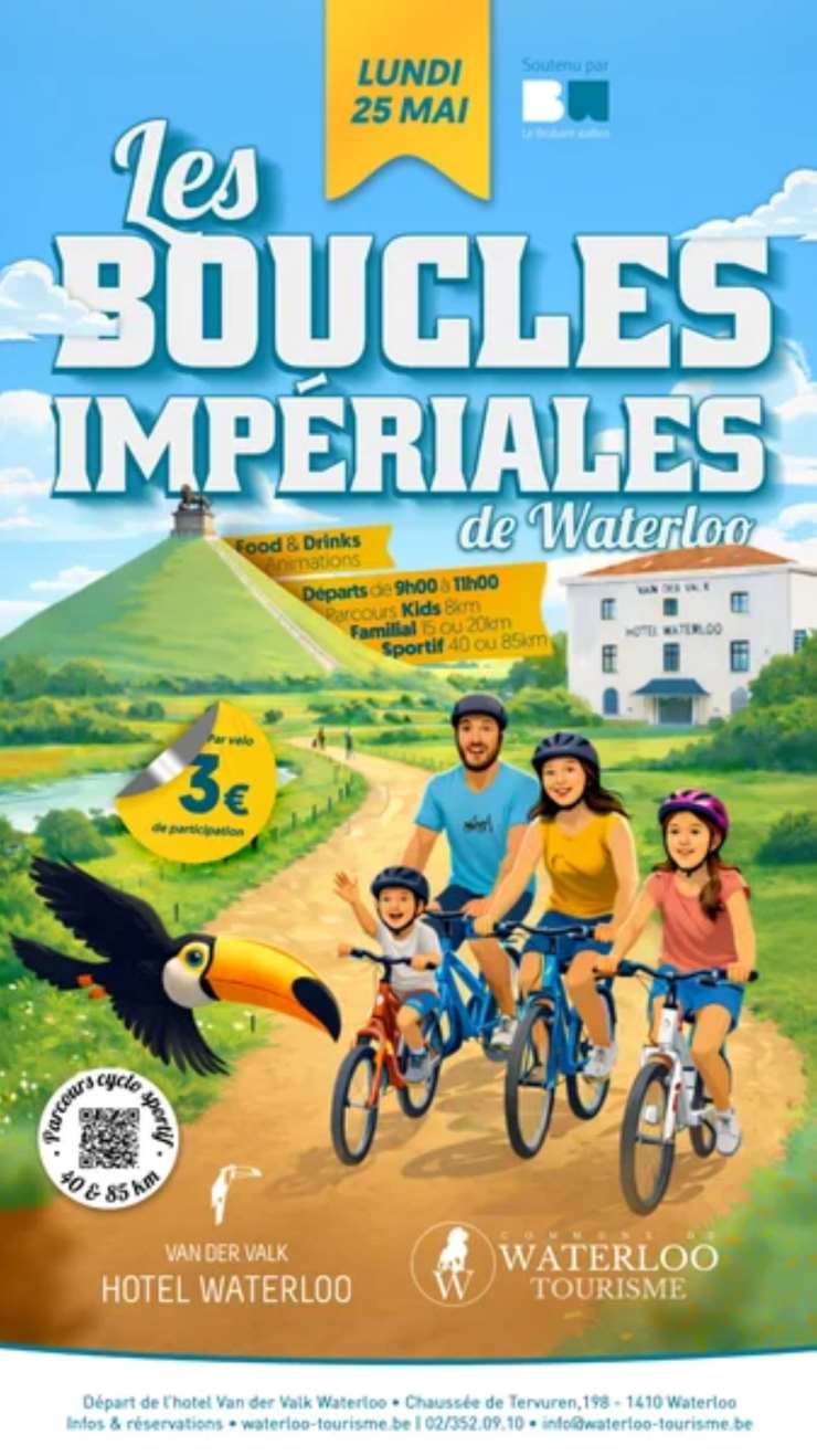 Boucles impériales, Waterloo, Cyclisme convivial Boucles impériales, Waterloo, Cyclisme convivial