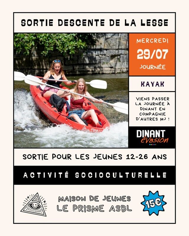 kayak, Lesse, jeunesse