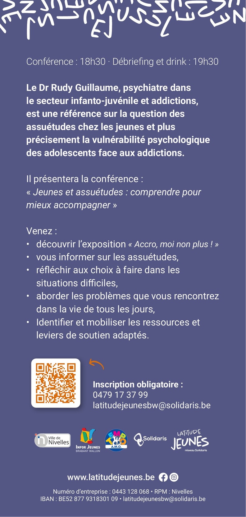 « Accro, moi non plus ! » : Nivelles ouvre le dialogue sur les addictions des jeunes