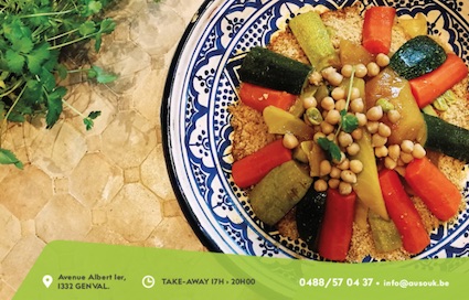 Au Souk : La cuisine marocaine traditionnelle. Menu de fin d’année 2018/2019