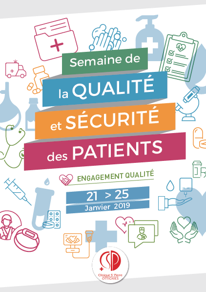 La Clinique Saint-Pierre Ottignies organise une semaine « Qualité et sécurité des patients » du 21 au 25 janvier 2019.