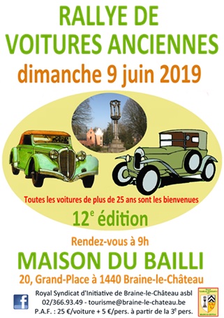 12e rallye de voitures anciennes de Braine-le-Château