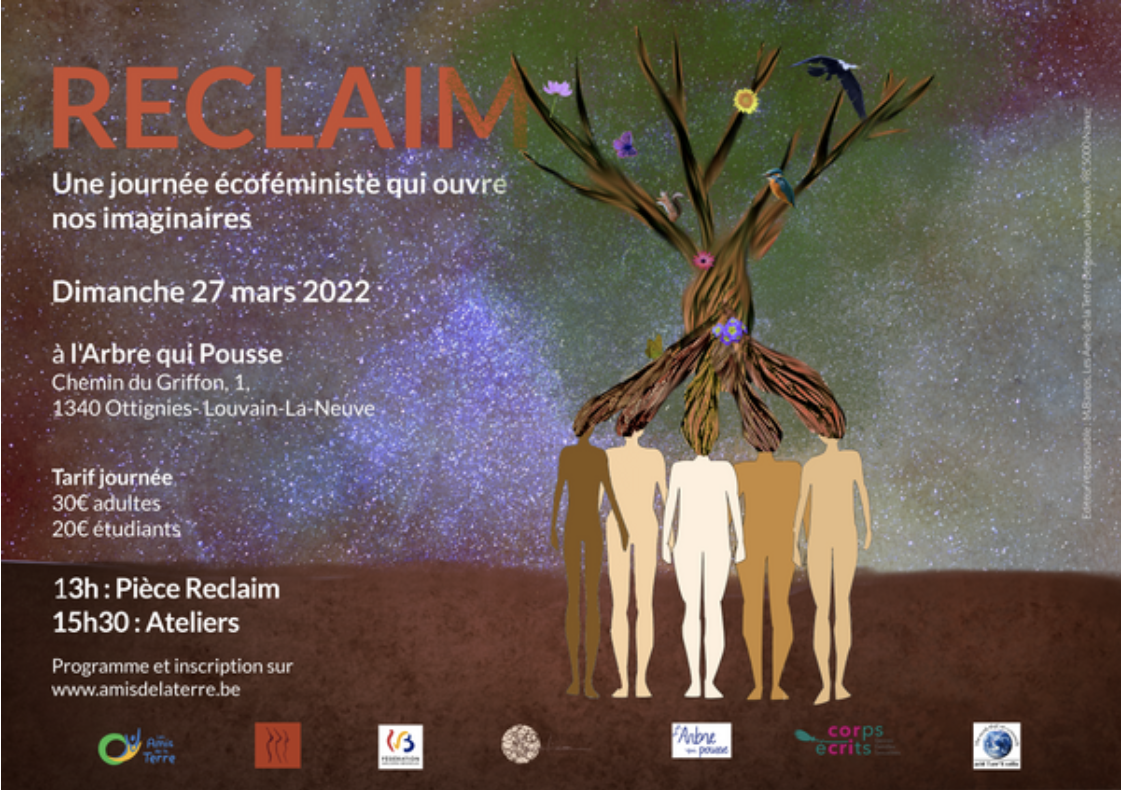 Théâtre - spectacle | Reclaim, une journée écoféministe qui ouvre nos imaginaires | le 27 mars 2022 | Ottignies