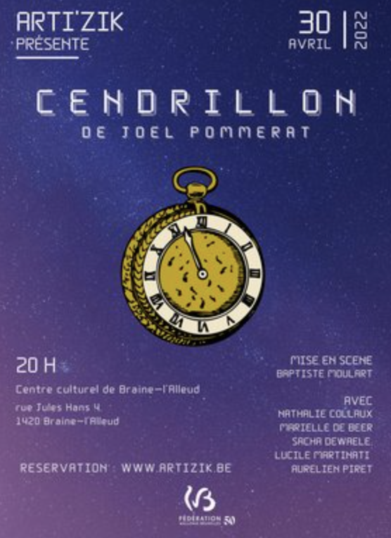 Spectacle - Théâtre : Cendrillon | Le 30 avril 2022 | Braine-l'Alleud