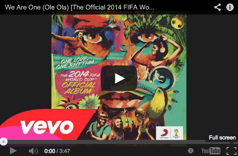 Ecoutez la chanson officielle du Mondial 2014 au Brésil !