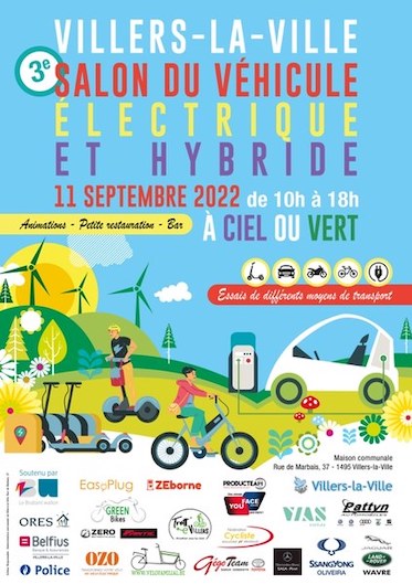 Villers-la-Ville | 3ème salon belge du véhicule électrique et hybride