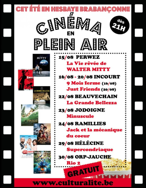 BW : Cinéma gratuit en plein air