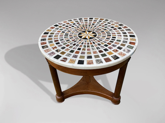 Anthony Short - Table ronde avec marbre
