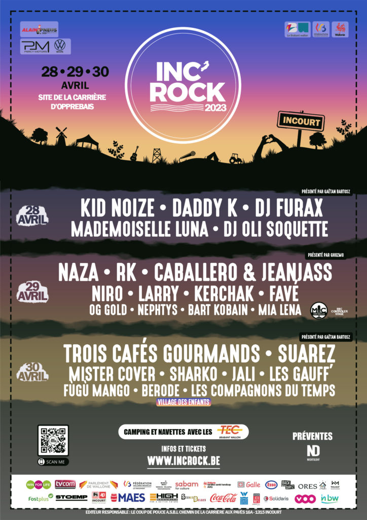 Festival Inc'Rock Incourt Brabant wallon